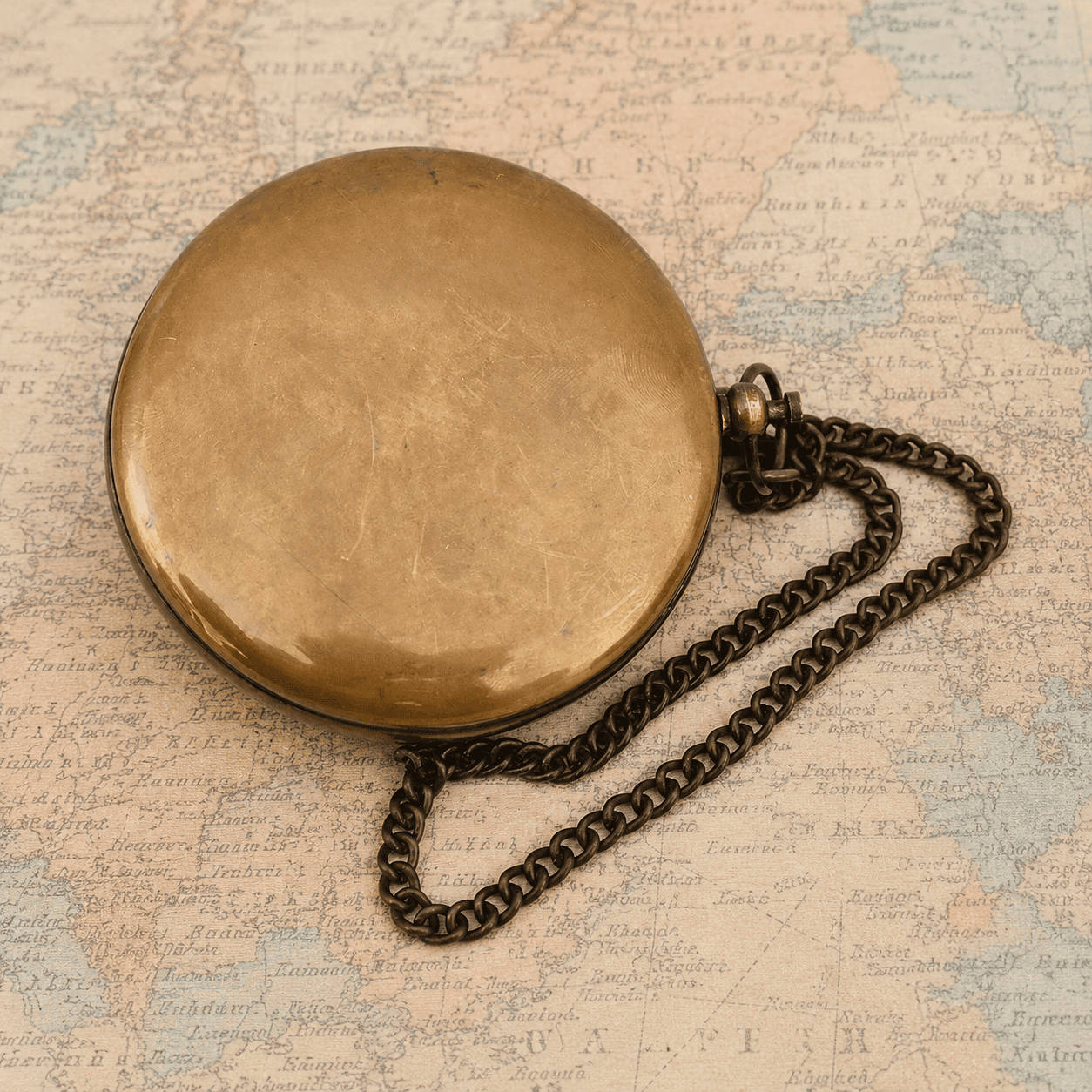 Engraved Antique Brass Sundial Compass with Chain - Personalized Handcrafted Pocket Compass - Custom Nautical Keepsake Gift for Son, Graduation, Anniversary, or Wedding