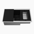 thumbnail image 4 of VIGO Hampton Stainless Steel 32 in. Single Bowl Undermount Workstation Kitchen Sink with Utility Tier Ledge and Accessories, 4 of 12