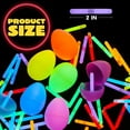 thumbnail image 6 of Joyfy 200 Pcs Mini Glow Sticks Bulk with 8 Colors for Party Supplies, Glow-in-The-Dark, Easter Basket Stuffers Party Favor for Kids, 6 of 7