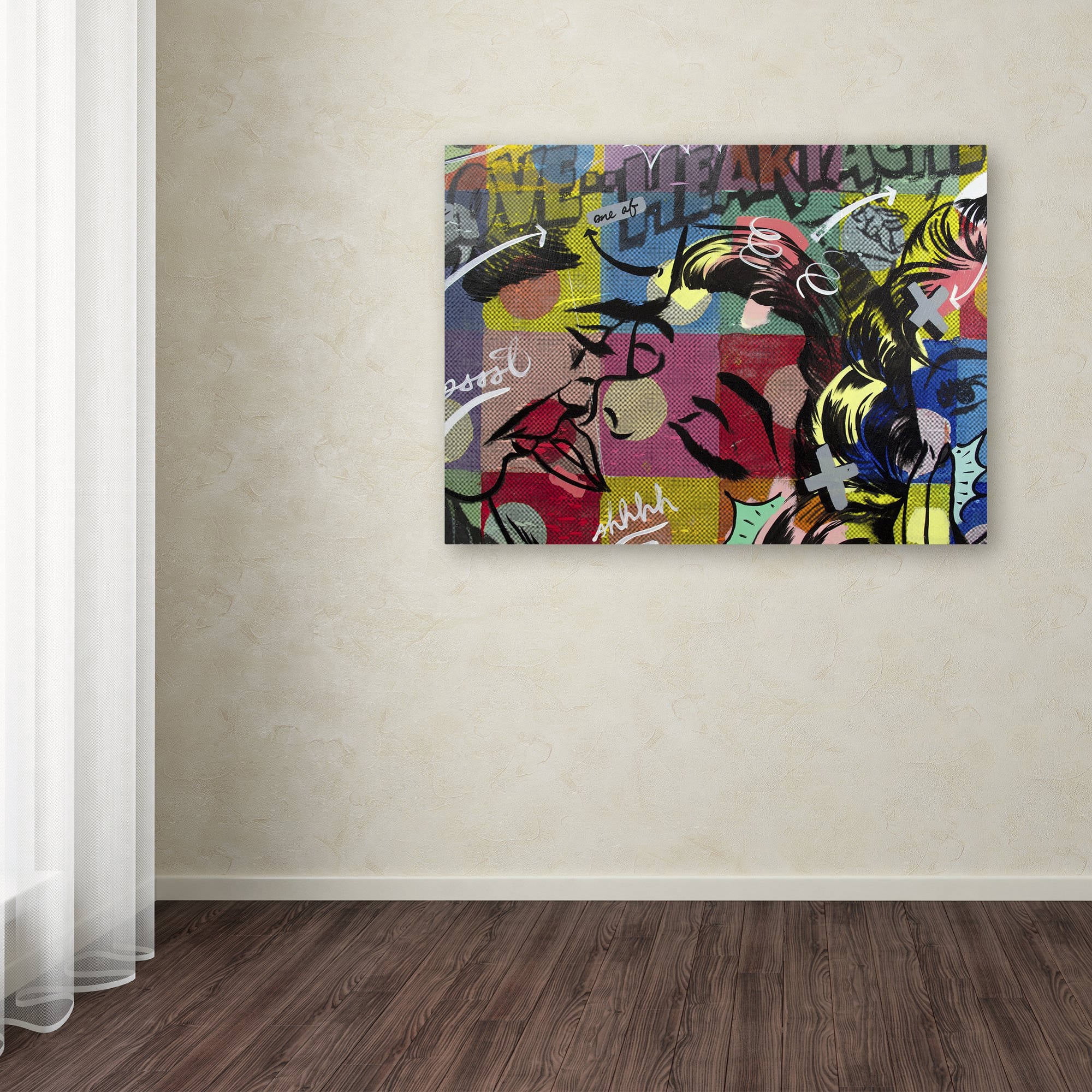 Trademark Fine Art "Fearless Heartache" Canvas Art by Dan Monteavaro