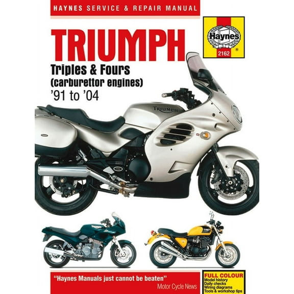 Triumph 750/900 Triples & 1200 Fours (91-04) Haynes Repair Manual ^
