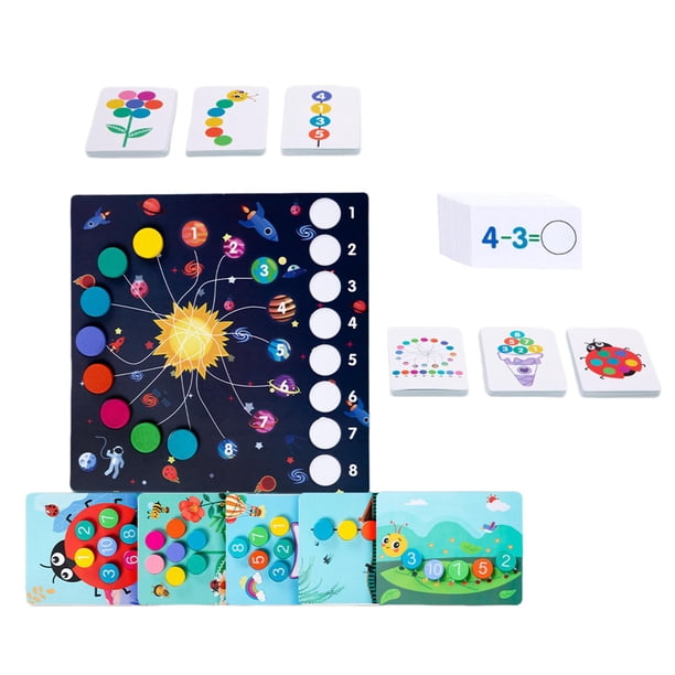 Juguetes de aprendizaje de números para niños pequeños, juguetes de Montessori, material didáctico, rompecabezas educativos de números para
