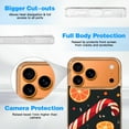 thumbnail image 6 of Case For Apple iPhone Air / 17 Pro / 17 Pro Max Series Case, Slim Thin Transparent Flexible Clear TPU Shockproof Phone Case For iPhone 17 Series, Christmas season candy (7), 6 of 6