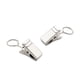 thumbnail image 1 of Paquete de 25 clips de cortina, soporte de luz de alambre de fiesta resistente de acero inoxidable para colgar fotos de luz de toldo de caravana decoración navideña suministros para interiores y exteriores brillar Electrónica, 1 of 3
