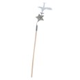 thumbnail image 1 of Cat Teaser Toy Star Rattan Ball Bell Faux Feather Cat Wand Interactive Cat Toy, 1 of 10
