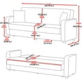 thumbnail image 6 of AMERICANA SOFABED BURGUNDY, 6 of 6