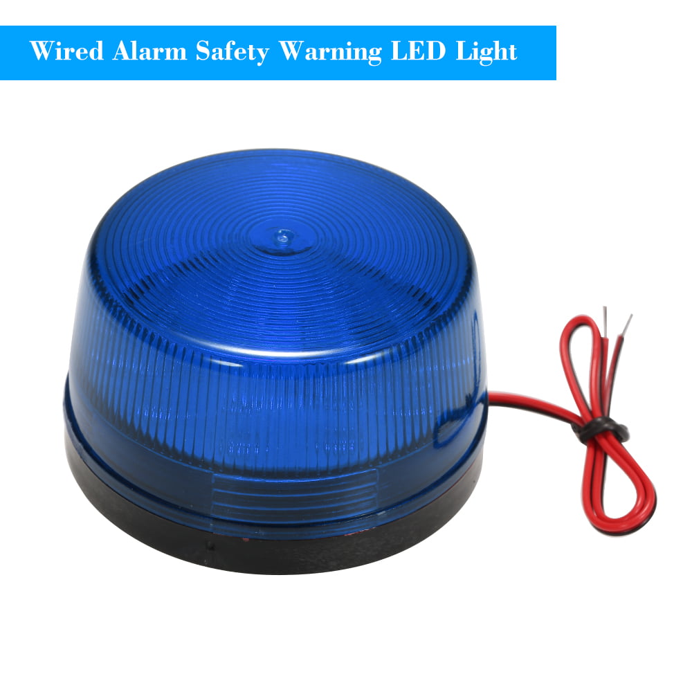 12V Alarm LED Blue Flashing Strobe Blue Light for Home Security Alarm System 
