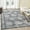 Gray, variant on GlowSol 9' x 12' Large Washable Rugs Vintage Boho Rug Floral Area Rug Non Slip Low Pile Soft Carpet for Living Room Bedroom, Gray