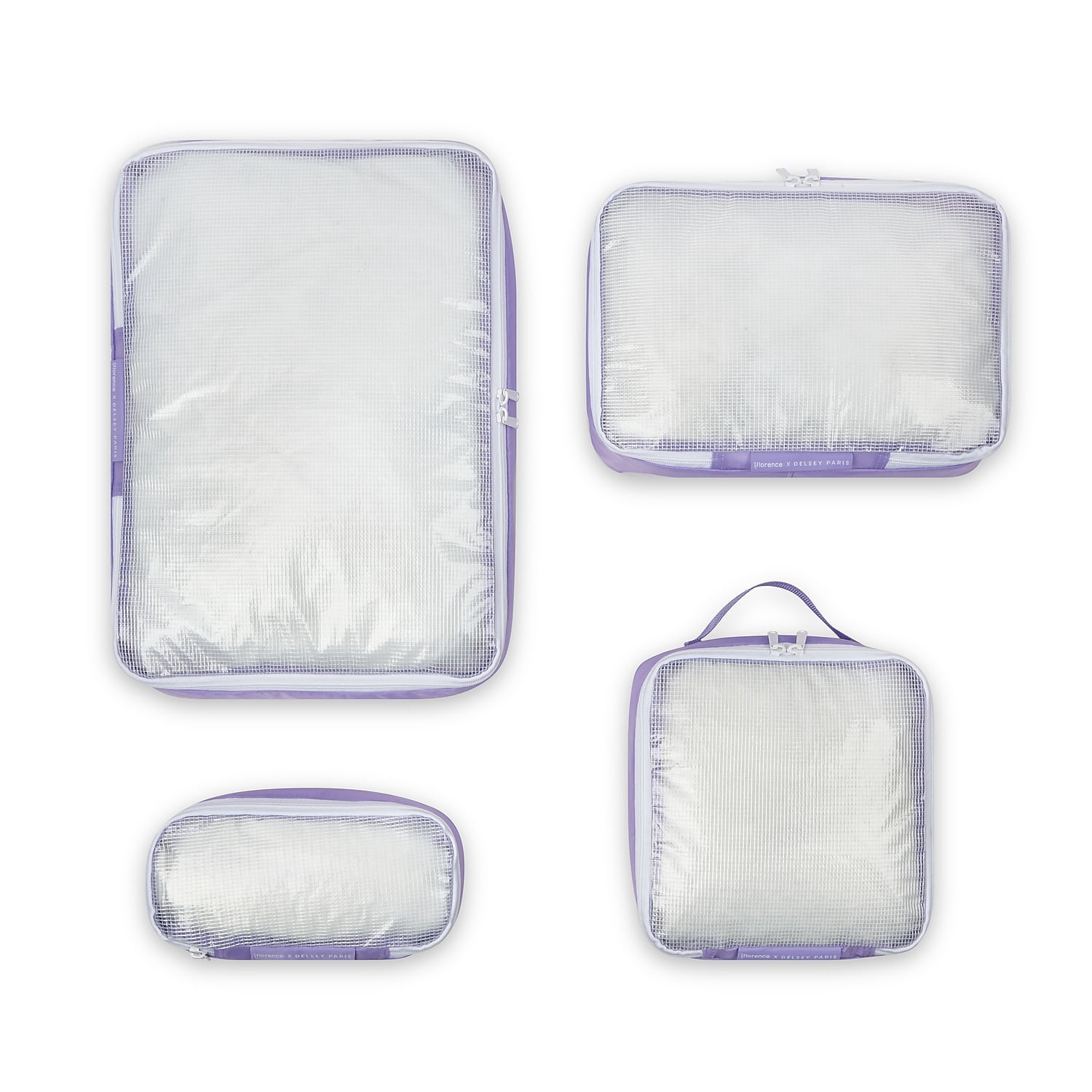 Florence by Mills x DELSEY PARIS No Drama 4-Piece Polyester Packing Cube Set Lavender (F4398103628)