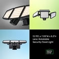 thumbnail image 6 of Home Zone Security Solar Triple Head Flood Lights - 3500K, 1000 Lumens, Adjustable Angle, 2-Pack, 6 of 7