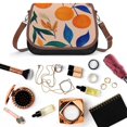 thumbnail image 6 of Oranges Leaves Autumnal Pastel Art Vintage Crossbody Bag For Women Medium Leather Hobo Bags Shoulder Bag Classic City Leather Satchels, 6 of 8