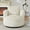 Cream, variant on S-HOME Plush Comfort Faux Fur 360-Degree Swivel Accent Chair For Modern Living Room