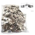 thumbnail image 3 of Greenne 10/50Pcs Photo Frame Hardware Hook Silver Horizontal Straight Strip Hanger, 3 of 8