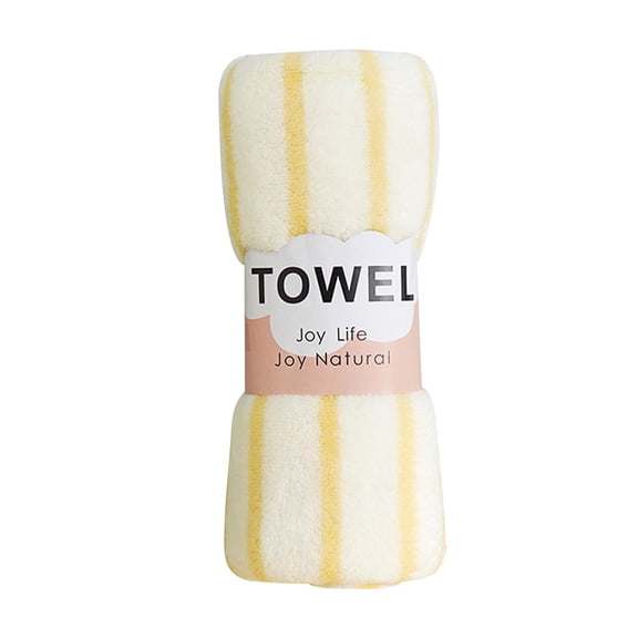 Kedshhgu Colorful Striped Highly Absorbent Coral Velvet Towel, Soft Comfortable Face Wash Towel, Children's Household Soft Gift Towel, Fluffy Wash Rags for Body, Coral Wash Cloths(13.8*29.5in)