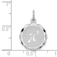 thumbnail image 2 of 925 Sterling Silver Dainty Letter H Initial Nom Monogramme Collier Pendentif Pendentif, 2 of 6