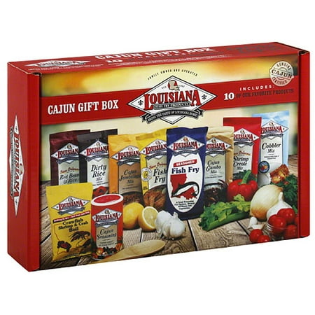 ***Discontinued***Louisiana Fish Fry Products Cajun Gift Box, 10 pc (Pack of 6) - 0