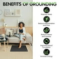 thumbnail image 3 of 10x26in Grounding Mat - 15ft Long Cord Conductive Earth Pad, Universal for Sleep/Desk/Yoga Wellness Support, 3 of 10