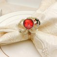 thumbnail image 4 of Anillo de servilleta con forma de cangrejo de cristal rojo, hebillas para servilletas de mesa, anillo de servilleta para bodas, vacaciones, hotel, rojo, 4 of 5