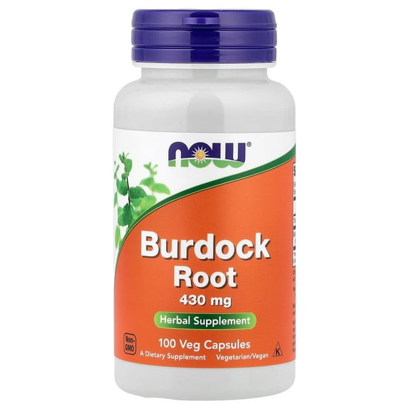 NOW Foods Burdock Root, 430 mg, 100 Veg Capsules
