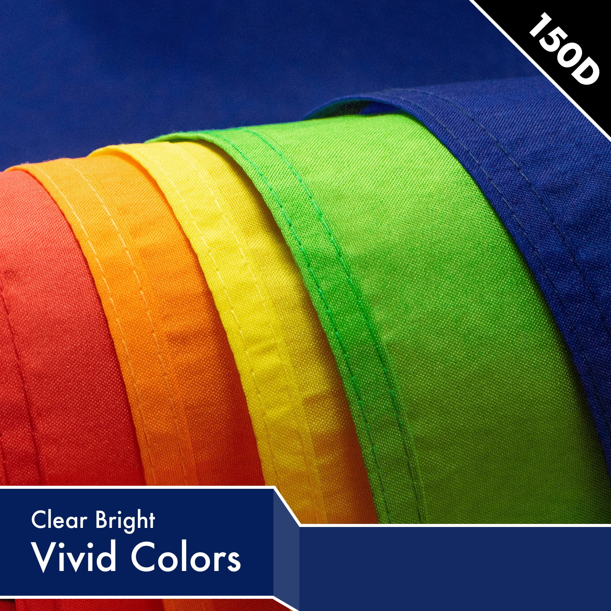 Solid Blue Color Flag 3x5FT 5-Pack Printed 150D Polyester By G128