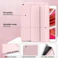 thumbnail image 7 of ZKTUYU Case for iPad 6th Generation 2018/iPad 5th Generation 2017 9.7 inch, with Pencil Holder, Auto Sleep/Wake, Soft TPU Back Slim Lightweight Trifold Stand Smart Cover for iPad 9.7 6/5, Pink, 7 of 7