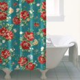 thumbnail image 5 of Waterproof Pioneer Shower Curtain 36x72 Inch Polyester Unique Colorful Floral Shower Curtain for Bathroom Hotel Home Decor with 7 Plastic Hooks, 5 of 5