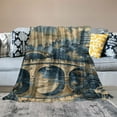 thumbnail image 2 of WYYP Thicken Throw Blankets Chinoiserie Blue and White Porcelain Chinese Style Buildings Pattern Flannel Blankets for Bed Couch Sofa Chair,Warm Cozy Fuzzy Plush Super Soft Blanket White, 2 of 6