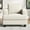 Beige, variant on BLAZANT 39” Accent Chair, Linen Single Sofa Couch, Comfy Reading Chair with Deep Seat, Modern Armchair with Square Armrest& Removable Cushion Cover, Wooden Frame Small Couch for Small Spaces