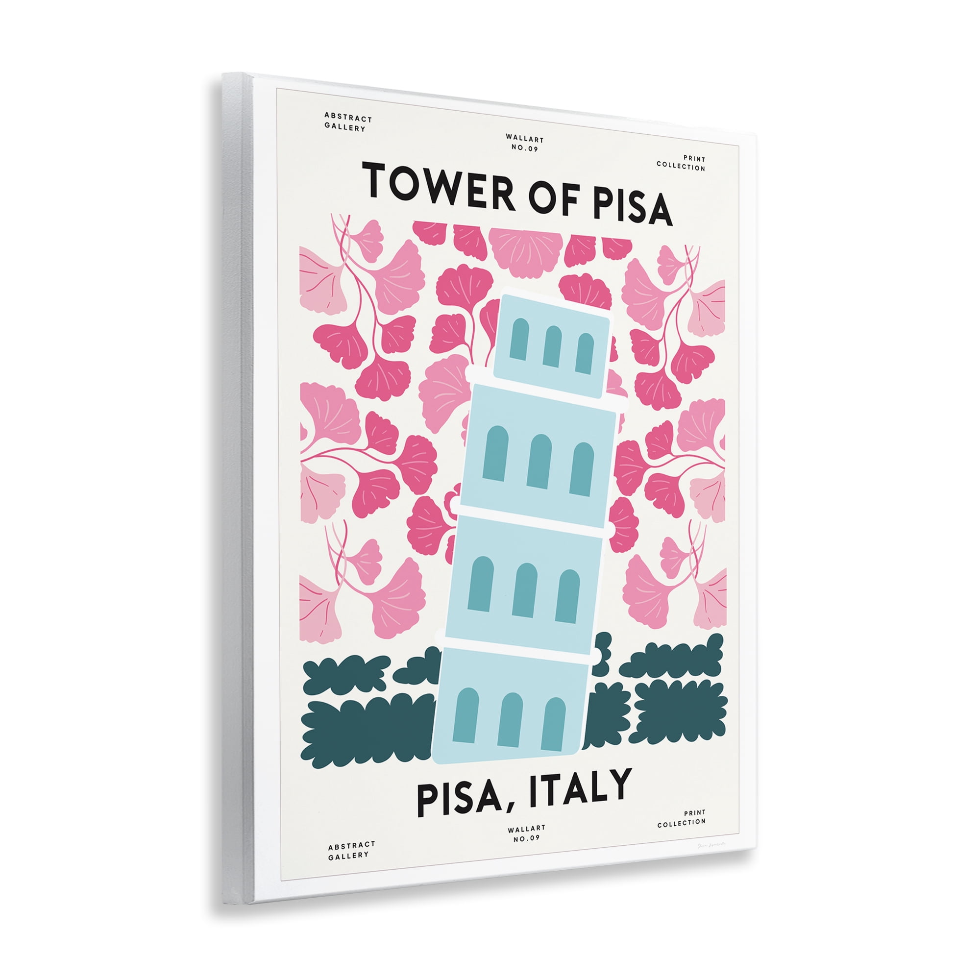 Stupell Industries Pastel Groovy Tower of Pisa Wall Plaque Art, design by Omar Escalante