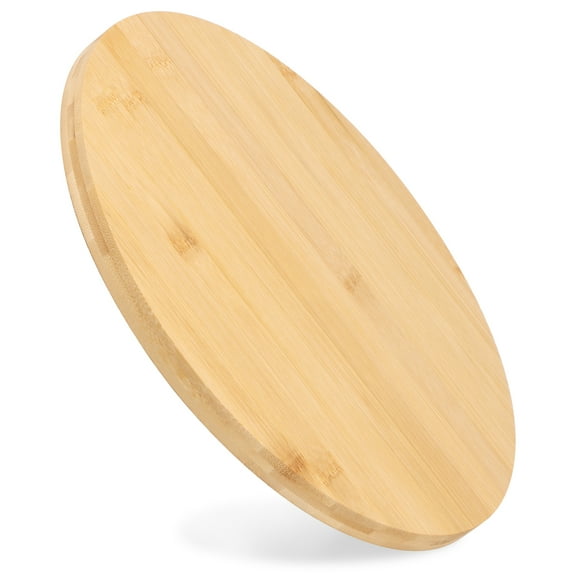 Bamboo Lazy Susan Organizer 360° Rotating Lazy Susan Turntable 11.81inch Kitchen Countertop Condiment Organizer Multipurpose Round Lazy Susan Organizer for Countertop Kitchen