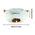 thumbnail image 2 of Jupe pour Autres Animaux, Tunnel pour Chat et Lit, Maisonnette Douillette Pliable, Terrain de Jeu Rond pour Chats, 2 of 4