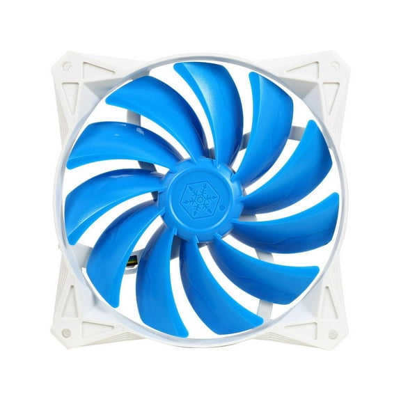140x140x25mm / Mixed blue blade design with white frame / 4pin fan with PWM/ PCF bearing