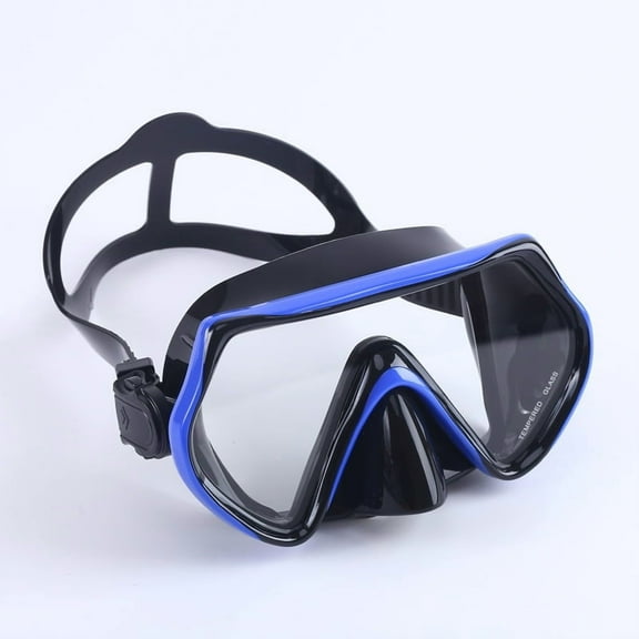 Snorkel Mask Adult Swimming Goggles with Nose Cover for Men Women Youth, 180°Clear View Scuba Swim Mask