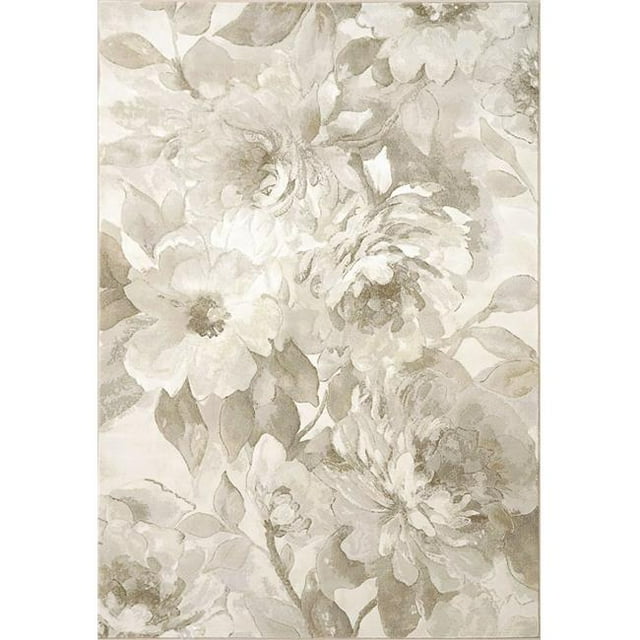Dynamic Rugs EC46634216575 3 ft. 11 in. x 5 ft. 7 in. Eclipse 63421 Rectangle Contemporary Area Rug - 6575 Beige & Cream