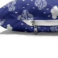 thumbnail image 4 of Clouds Pet Bed, Vertical Short Striped Rainy Weather Scattered Nature Seasonal Drip Drop, Resistant Pad for Dogs and Cats Cushion with Removable Cover, 24" x 39", Dark Blue and White, by Ambesonne, 4 of 4