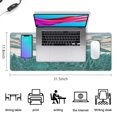 thumbnail image 5 of Green Landscape Map&nbsp;mousepad Gamingwaterproofnon Slip&nbsp;for Office Home Work GamingmousepadRubber Base Mousepad with Stitched Edges 31.5x11.8inches, 5 of 7