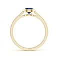 thumbnail image 2 of Angara Natural 0.6 Ct. Blue Sapphire Solitaire Ring in 14K Yellow Gold for Women (Ring Size: 3.5), 2 of 9