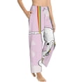 thumbnail image 2 of Balery Aerial Yoga for Unicorn print Women's Pajama Pants,Ultra Lightweight Pjs,Lounge Pant-Small, 2 of 9