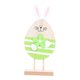 thumbnail image 1 of Adornos de conejo de Pascua, decoración de Pascua, figura de conejo coleccionable Verde, 1 of 9
