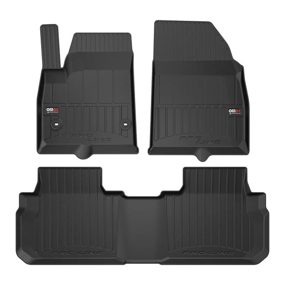 OMAC Premium Floor Mats for GMC Acadia 2017-2023 Heavy Duty All-Weather 3pcs