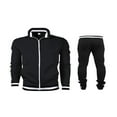 thumbnail image 2 of Men Tracksuit Athletic Sports Casual Full Zip Running Jogging Gym Sweatsuit Jacket and Pants Set, 2 of 6