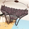 thumbnail image 6 of Panties for Women,Elegant Lace Underwear for Women Comfortable Seamless Briefs and Thongs Apparel,Womens Underwear,Grey,One Size, 6 of 6
