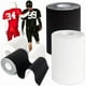 thumbnail image 1 of wonima44 2 Rolls Football Turf Tape,10.9 Yards Sports Extra Wide Athletic Arm Tape,Ultra Sticky Sport Tapes Protect Elbows from Scraping Burn(Black,White), 1 of 1