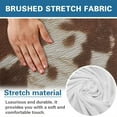 thumbnail image 7 of SCRAWLGOD Cow Print Brown Beige Recliner Slipcover Stretch Reclining Chair Covers Recliner Chair Covers with Storage Pocket Furniture Protector 4 Pieces Sofa Cover Prevent Stain, 7 of 7