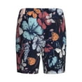 thumbnail image 4 of Picia Flowers ad Butterflies Pajama Shorts for Men, Men's Pajama Bottoms, Sleepwear,Short Pajama Pants-Medium, 4 of 9