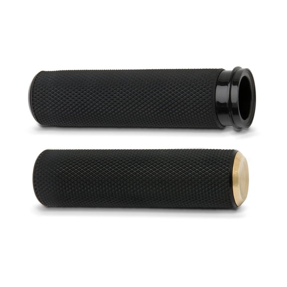 Arlen Ness Knurled Brass Fly-by-Wire Grips (07-334)