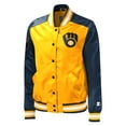 thumbnail image 2 of Women's Starter Gold Milwaukee Brewers The Legend Full-Snap Jacket, 2 of 5