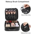 thumbnail image 3 of Bolsa de maquillaje Relavel Travel Cosmetic Train Case Organizer, 3 of 7
