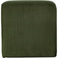 thumbnail image 5 of Pemberly Row Modern / Contemporary Soft Microsuede Fabric Green Ottoman / Stool, 5 of 9