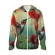 thumbnail image 1 of Fotbe Hummingbird Floral Paradise Chaqueta con Protección Solar UPF 50+ para Hombre y Mujer, Camisa con Capucha y Bolsillos-Small, 1 of 7